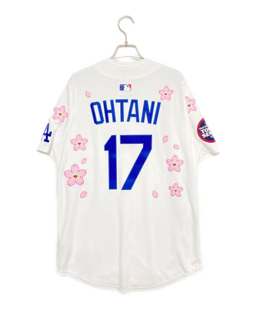 NIKE（ナイキ）NIKE (ナイキ) 村上隆 (ムラカミタカシ) MLB (エムエルビー) Ohtani Dodgers Jersey ホワイト サイズ:M 未使用品の古着・服飾アイテム