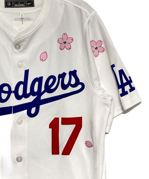 NIKE（ナイキ）NIKE (ナイキ) 村上隆 (ムラカミタカシ) MLB (エムエルビー) Ohtani Dodgers Jersey ホワイト サイズ:M 未使用品の古着・服飾アイテム