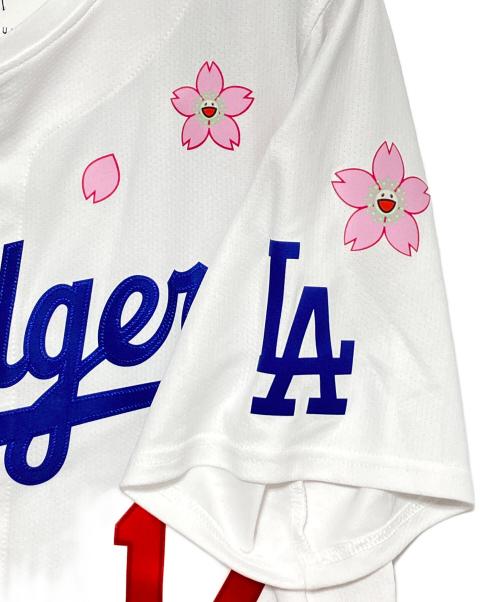 NIKE（ナイキ）NIKE (ナイキ) 村上隆 (ムラカミタカシ) MLB (エムエルビー) Ohtani Dodgers Jersey ホワイト サイズ:M 未使用品の古着・服飾アイテム