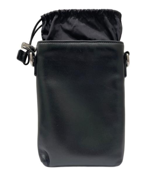 PRADA（プラダ）PRADA (プラダ) スマートフォンケース ショルダーバッグ ブラックの古着・服飾アイテム