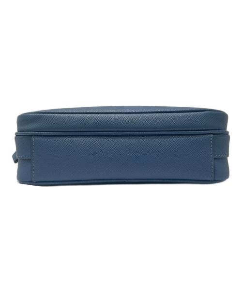 PRADA（プラダ）PRADA (プラダ) サフィアーノレザーショルダーバッグ スカイブルーの古着・服飾アイテム