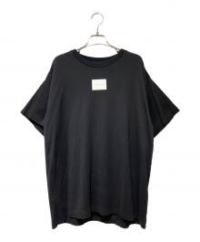 MM6 Maison Margiela（エムエムシックスメゾンマルジェラ）の古着「フロントロゴTシャツ」｜ブラック