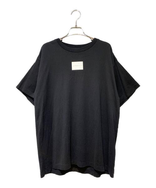 MM6 Maison Margiela（エムエムシックスメゾンマルジェラ）MM6 Maison Margiela (エムエムシックスメゾンマルジェラ) フロントロゴTシャツ ブラック サイズ:XSの古着・服飾アイテム