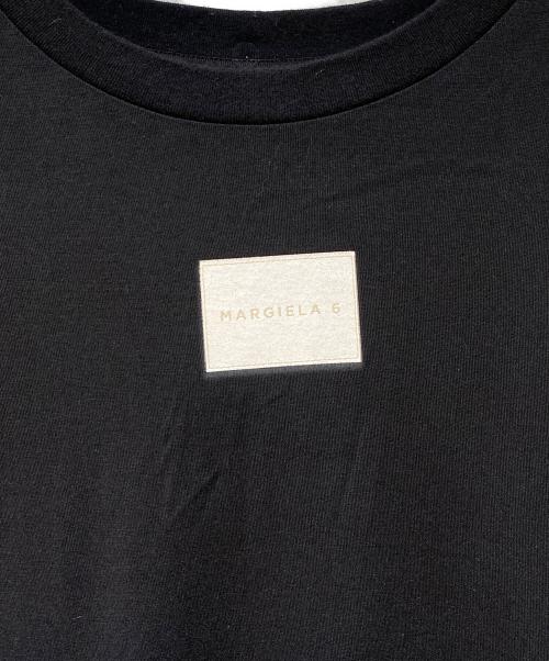MM6 Maison Margiela（エムエムシックスメゾンマルジェラ）MM6 Maison Margiela (エムエムシックスメゾンマルジェラ) フロントロゴTシャツ ブラック サイズ:XSの古着・服飾アイテム