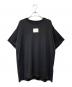 MM6 Maison Margiela（エムエムシックスメゾンマルジェラ）の古着「フロントロゴTシャツ」｜ブラック