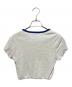 ALEXANDER WANG (アレキサンダーワン) LETTUCE HEM CREW NECK BABY TEE グレー サイズ:Ｓ：20000円