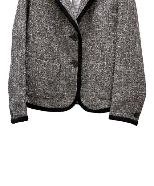WEEKEND Max Mara（ウィークエンド マックスマーラ）WEEKEND Max Mara (ウィークエンド マックスマーラ) パイピング2Pツイードジャケット グレー サイズ:40 未使用品の古着・服飾アイテム