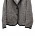 中古・古着 WEEKEND Max Mara (ウィークエンド マックスマーラ) パイピング2Pツイードジャケット グレー サイズ:40 未使用品：30000円