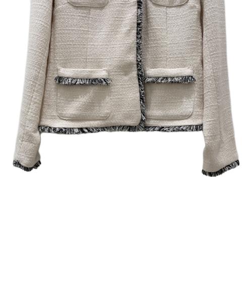 WEEKEND Max Mara（ウィークエンド マックスマーラ）WEEKEND Max Mara (ウィークエンド マックスマーラ) 4Pツイードジャケット ベージュ サイズ:40 未使用品の古着・服飾アイテム