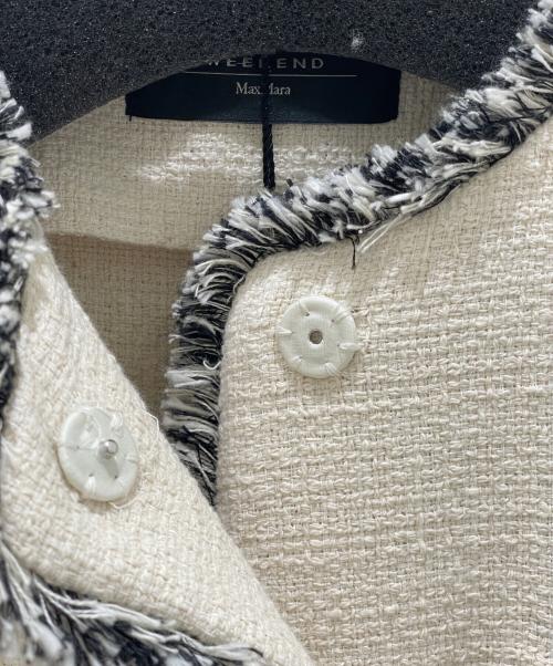 WEEKEND Max Mara（ウィークエンド マックスマーラ）WEEKEND Max Mara (ウィークエンド マックスマーラ) 4Pツイードジャケット ベージュ サイズ:40 未使用品の古着・服飾アイテム