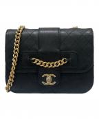 CHANELシャネル）の古着「チェーンショルダーバッグ」｜ブラック