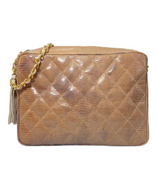 CHANEL（シャネル）CHANEL (シャネル) チェーンショルダーバッグ ベージュの古着・服飾アイテム