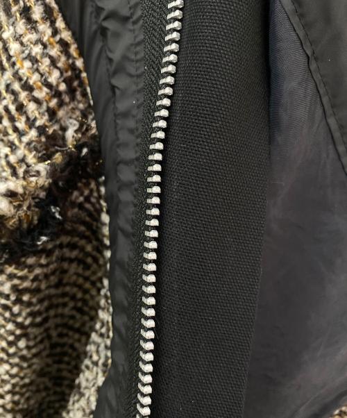 sacai（サカイ）sacai (サカイ) Tweed Skirt ブラック サイズ:０の古着・服飾アイテム