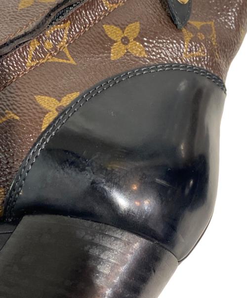 LOUIS VUITTON（ルイ ヴィトン）LOUIS VUITTON (ルイ ヴィトン) スタートレイルラインモノグラムアンクルブーツ ブラウン×ブラック サイズ:37 1/2の古着・服飾アイテム