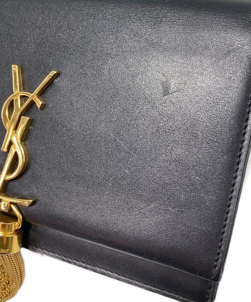 Saint Laurent Paris（サンローランパリ）Saint Laurent Paris (サンローランパリ) ケイト タッセル ショルダーバッグ ブラックの古着・服飾アイテム