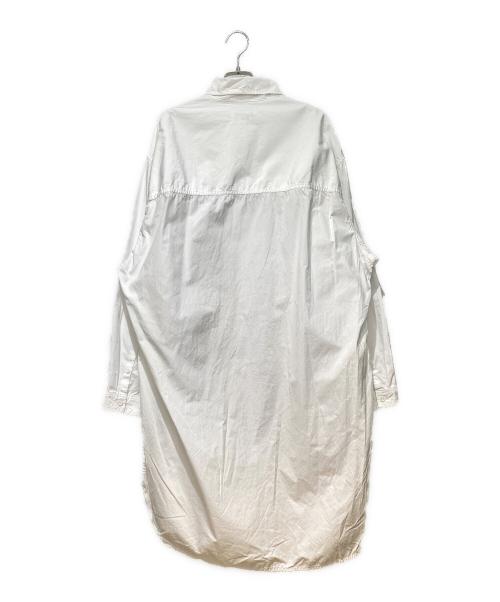 Yohji Yamamoto pour homme（ヨウジヤマモト プールオム）Yohji Yamamoto pour homme (ヨウジヤマモト プールオム) 18AW 環縫いビックブラウス ホワイト サイズ:3の古着・服飾アイテム