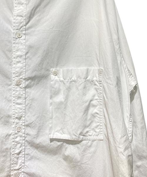 Yohji Yamamoto pour homme（ヨウジヤマモト プールオム）Yohji Yamamoto pour homme (ヨウジヤマモト プールオム) 18AW 環縫いビックブラウス ホワイト サイズ:3の古着・服飾アイテム