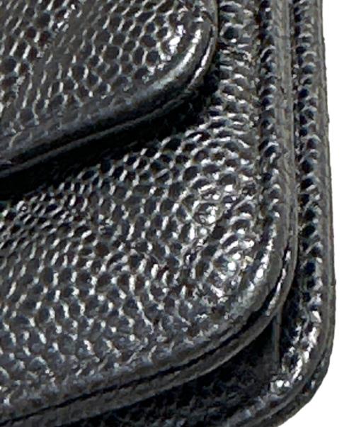 CHANEL（シャネル）CHANEL (シャネル) マトラッセショルダーチェーンウォレット ブラックの古着・服飾アイテム
