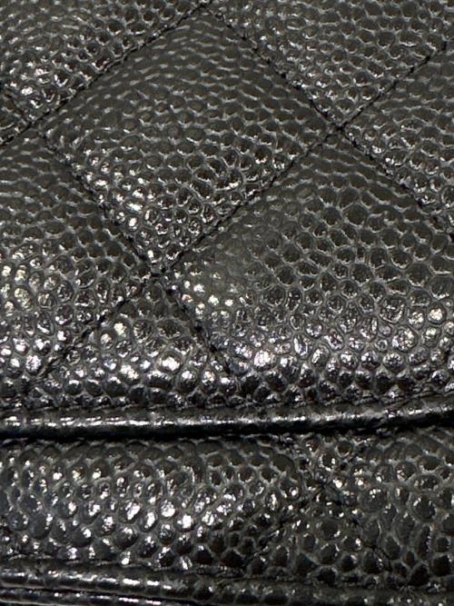 CHANEL（シャネル）CHANEL (シャネル) マトラッセショルダーチェーンウォレット ブラックの古着・服飾アイテム