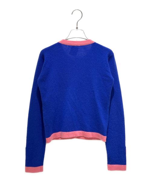 CHANEL（シャネル）CHANEL (シャネル) カシミヤカーディガン ブルー サイズ:38の古着・服飾アイテム