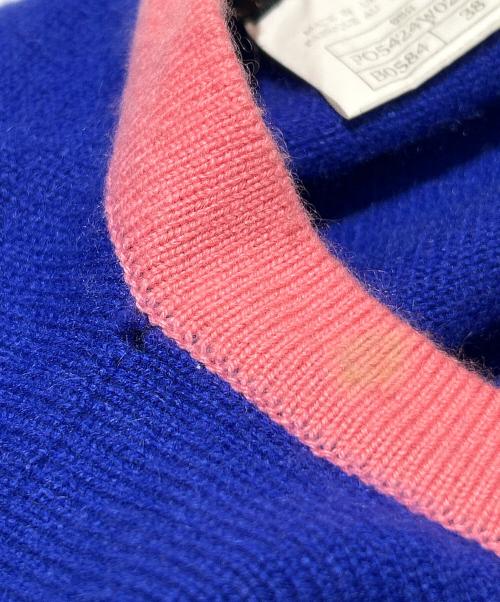 CHANEL（シャネル）CHANEL (シャネル) カシミヤカーディガン ブルー サイズ:38の古着・服飾アイテム