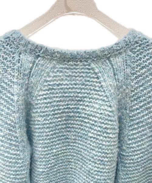 CHANEL（シャネル）CHANEL (シャネル) アルパカ混ラップカーディガン スカイブルー サイズ:36の古着・服飾アイテム