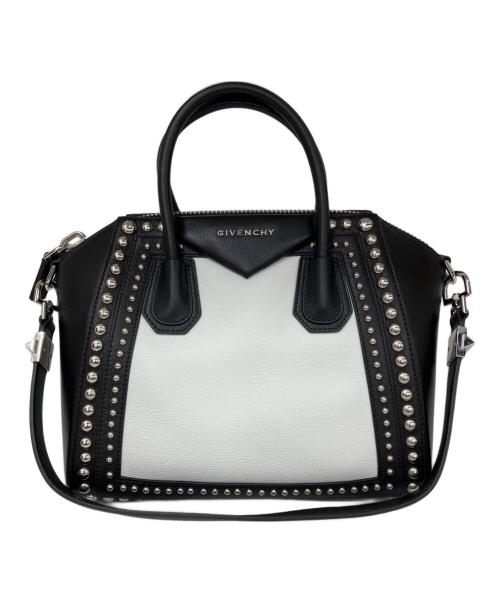 GIVENCHY（ジバンシィ）GIVENCHY (ジバンシィ) アンティゴナ 2WAYバッグ ホワイト×ブラックの古着・服飾アイテム