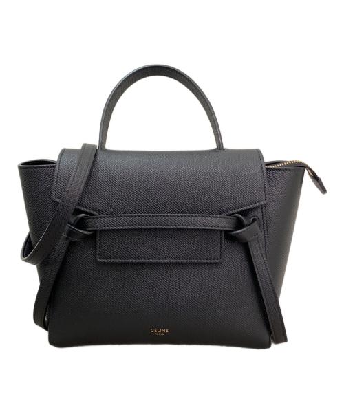 CELINE（セリーヌ）CELINE (セリーヌ) ベルトバッグ ナノ ブラック サイズ:ナノの古着・服飾アイテム