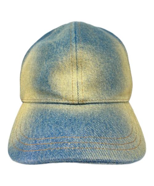 PRADA（プラダ）PRADA (プラダ) デニムベースボールキャップ ブラック サイズ:XLの古着・服飾アイテム