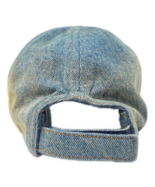 PRADA（プラダ）PRADA (プラダ) デニムベースボールキャップ ブラック サイズ:XLの古着・服飾アイテム