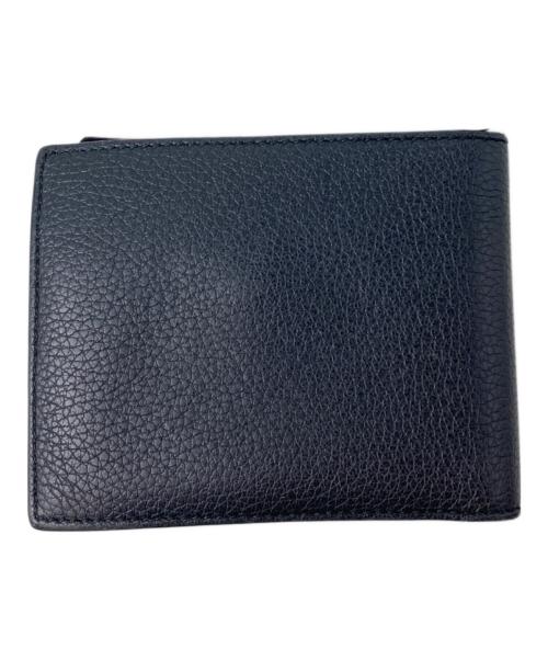 GUCCI（グッチ）GUCCI (グッチ) ロゴ二つ折り財布 ブラックの古着・服飾アイテム