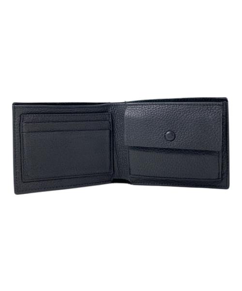 GUCCI（グッチ）GUCCI (グッチ) ロゴ二つ折り財布 ブラックの古着・服飾アイテム