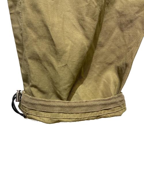 sacai（サカイ）sacai (サカイ) コットンリネンドローストリングロングパンツ カーキ サイズ:1の古着・服飾アイテム