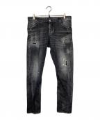 DSQUARED2ディースクエアード）の古着「デニムパンツ」｜ブラック