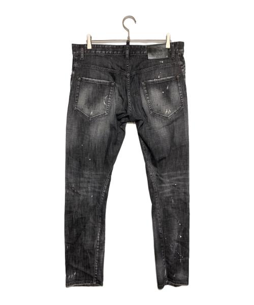 DSQUARED2（ディースクエアード）DSQUARED2 (ディースクエアード) デニムパンツ ブラック サイズ:50の古着・服飾アイテム