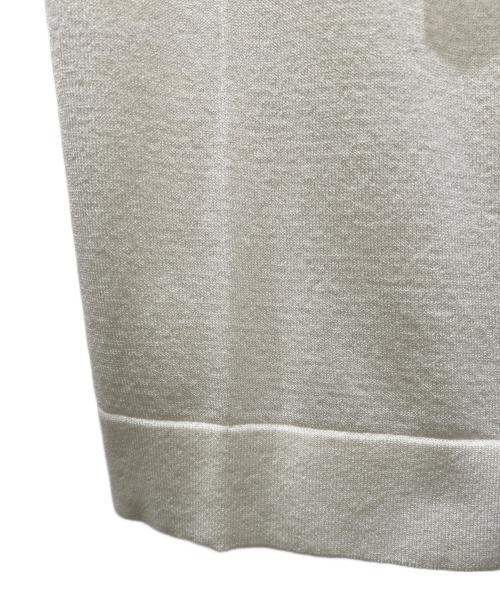 MaxMara（マックスマーラ）MaxMara (マックスマーラ) シアー切替ノースリーブブラウス アイボリー サイズ:L 未使用品の古着・服飾アイテム