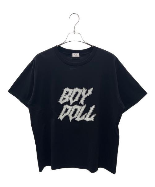 CELINE（セリーヌ）CELINE (セリーヌ) Studded Boy Doll T-Shirt In Cotton Jersey ブラック サイズ:XL 未使用品の古着・服飾アイテム