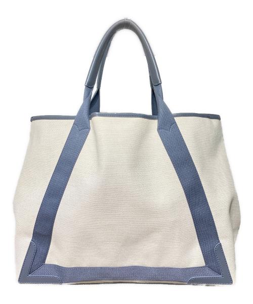 BALENCIAGA（バレンシアガ）BALENCIAGA (バレンシアガ) ネイビー　カバスM ベージュ サイズ:-の古着・服飾アイテム