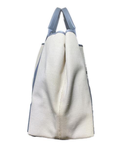 BALENCIAGA（バレンシアガ）BALENCIAGA (バレンシアガ) ネイビー　カバスM ベージュ サイズ:-の古着・服飾アイテム