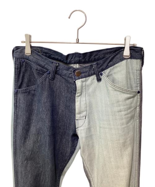 NUMBER (N)INE（ナンバーナイン）NUMBER (N)INE (ナンバーナイン) 切替デニムパンツ インディゴ サイズ:4の古着・服飾アイテム