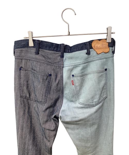 NUMBER (N)INE（ナンバーナイン）NUMBER (N)INE (ナンバーナイン) 切替デニムパンツ インディゴ サイズ:4の古着・服飾アイテム