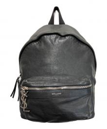 Saint Laurent Paris（サンローランパリ）の古着「YSL SAC SITY BAKPAK S」｜ブラック