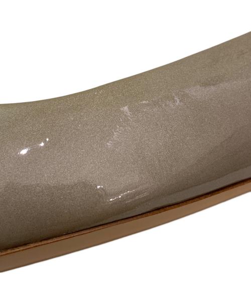 Salvatore Ferragamo（サルヴァトーレ フェラガモ）Salvatore Ferragamo (サルヴァトーレ フェラガモ) ヴァラリボンパンプス オリーブ サイズ:5 1/2の古着・服飾アイテム