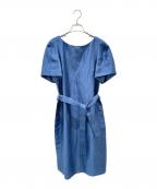 WEEKEND Max Maraウィークエンド マックスマーラ）の古着「リネン半袖ワンピース」｜ブルー