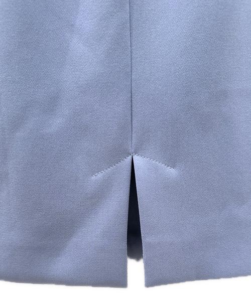 pianoforte Max Mara（ピアノフォルテマックスマーラ）pianoforte Max Mara (ピアノフォルテマックスマーラ) ギャザーノースリーブワンピース スカイブルー サイズ:42の古着・服飾アイテム