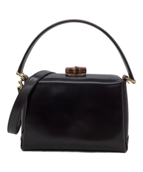 GUCCI（グッチ）GUCCI (グッチ) バンブーターンロックハンドバッグ ブラウン サイズ:-の古着・服飾アイテム
