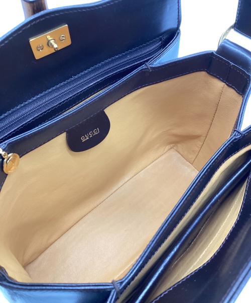 GUCCI（グッチ）GUCCI (グッチ) バンブーターンロックハンドバッグ ブラウン サイズ:-の古着・服飾アイテム
