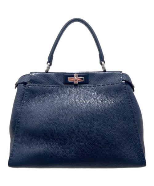 FENDI（フェンディ）FENDI (フェンディ) ハンドバッグ/ピーカブー ネイビー サイズ:ミディアムの古着・服飾アイテム