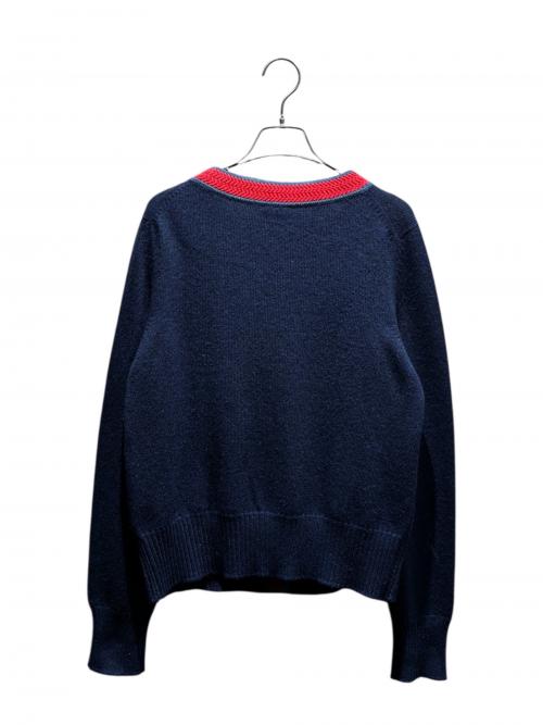 CHANEL（シャネル）CHANEL (シャネル) ココボタンカシミヤカーディガン ネイビー サイズ:42の古着・服飾アイテム