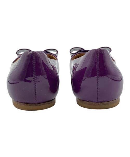 Salvatore Ferragamo（サルヴァトーレ フェラガモ）Salvatore Ferragamo (サルヴァトーレ フェラガモ) ヴァラリボンパンプス パープル サイズ:5の古着・服飾アイテム